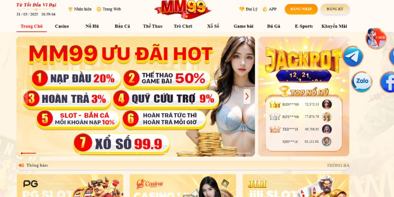 Tổng quan thông tin nền tảng giải trí MM99