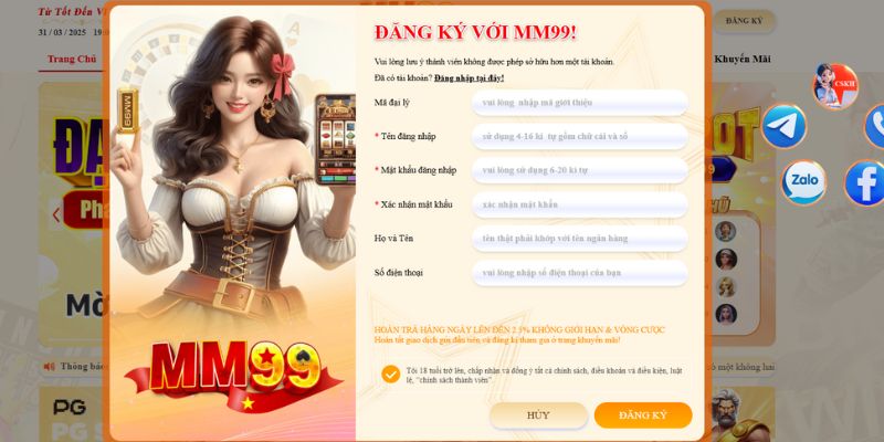 Hướng dẫn quy trình đăng ký MM99 an toàn, hiệu quả