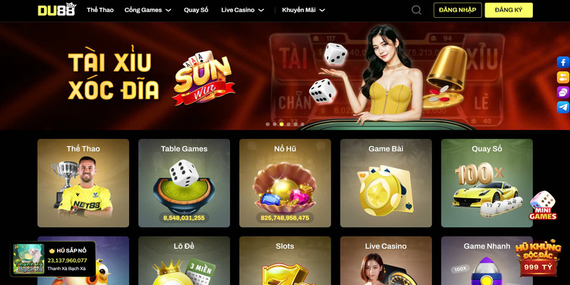 Ưu điểm hấp dẫn của sảnh xổ số DU88