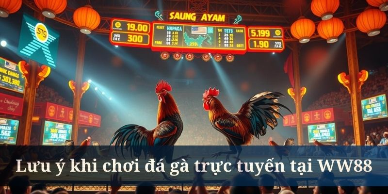 Vài lưu ý nhỏ khi tiến hành chơi đá gà WW88